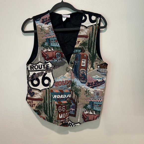 Vintage Route 66 vest - Picture 1 of 8